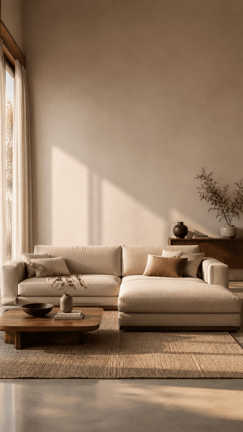 Modern L-Shaped Sofa in a Galaxy Sofas interior